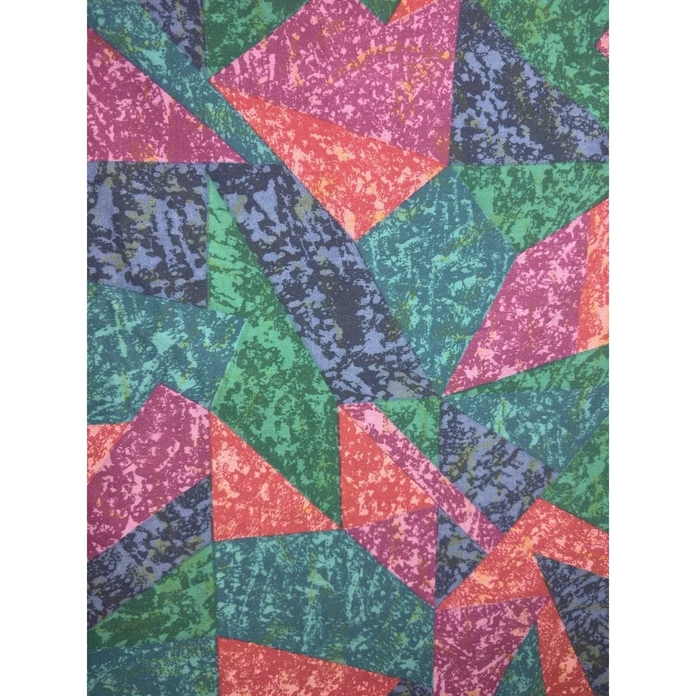 Springs Sheet Set Jeweled Marble QUEEN 90s Vtg Memphis Geo‎ Abstract Multicolor